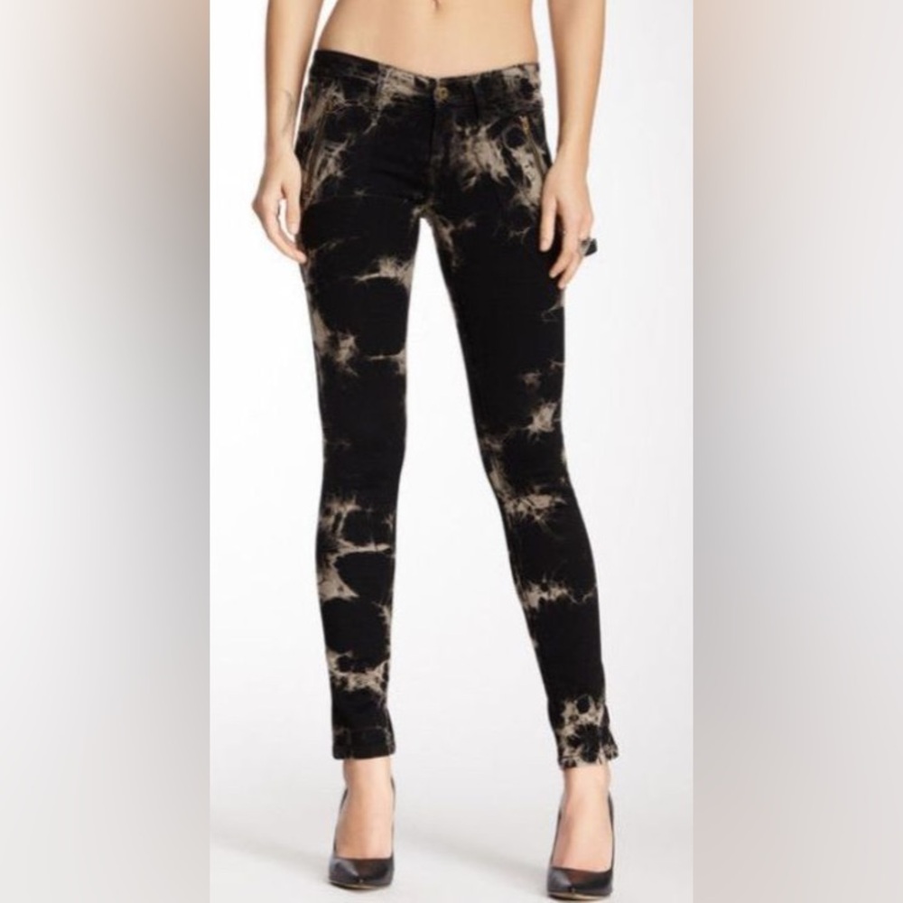 NWT James Jeans Trixie Polo Zip Skinny Jeans Tie-Dye Size 27